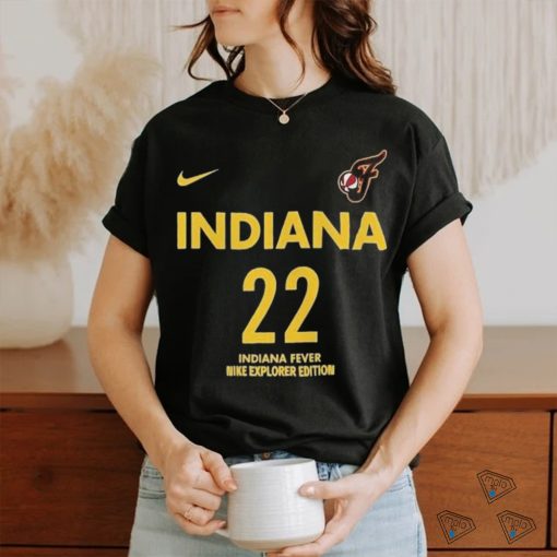 Official Caitlin Clark Indiana Fever Nike Youth 2024 WNBA Draft Explorer Edition Player Name & Number Shirt