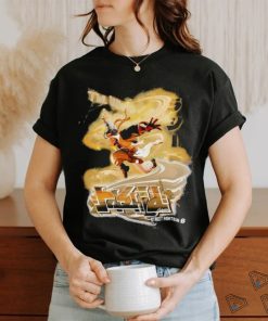 Official Capcom Sf6 Rashid Oversized Print Vintage Wash Street Fighter T shirt