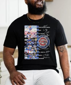 Official Chicago Cubs Baseball Team Players 2024 Signatures Shirt