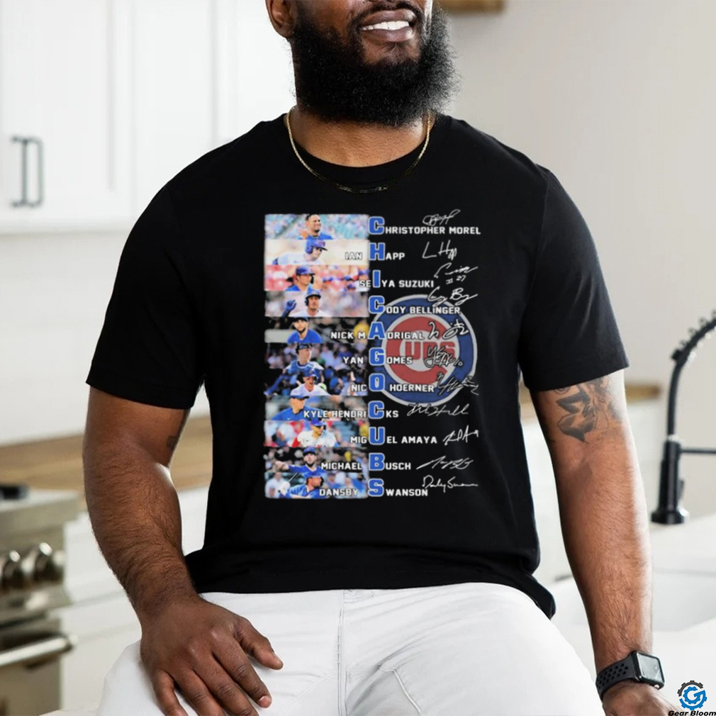 Official Chicago Cubs Baseball Team Players 2024 Signatures Shirt Official Chicago Cubs Baseball Team Players 2024 Signatures Shirt