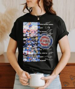 Official Chicago Cubs Baseball Team Players 2024 Signatures Shirt