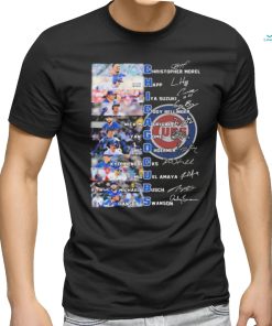 Official Chicago Cubs Baseball Team Players 2024 Signatures Shirt