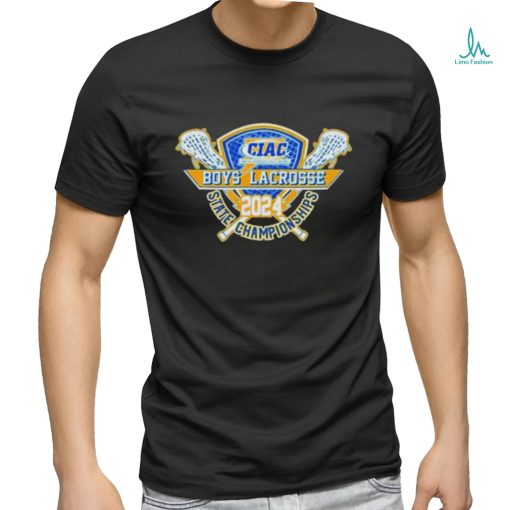 Official Ciac 2024 boys lacrosse state championship logo shirt