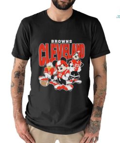 Official Cleveland Browns Mickey Donald Duck And Goofy Football Team 2024 T shirt