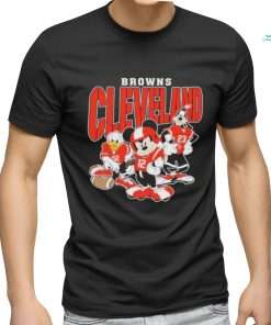 Official Cleveland Browns Mickey Donald Duck And Goofy Football Team 2024 T shirt