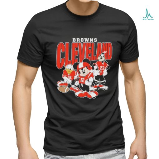 Official Cleveland Browns Mickey Donald Duck And Goofy Football Team 2024 T shirt