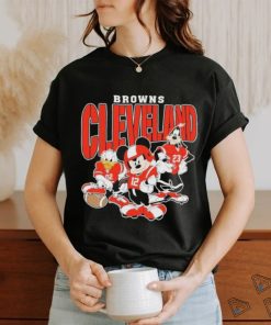 Official Cleveland Browns Mickey Donald Duck And Goofy Football Team 2024 T shirt