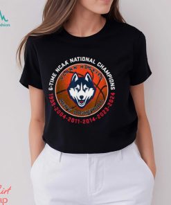 Official Connecticut Huskies National Champs 2024 Basketball 6 Time T Shirt