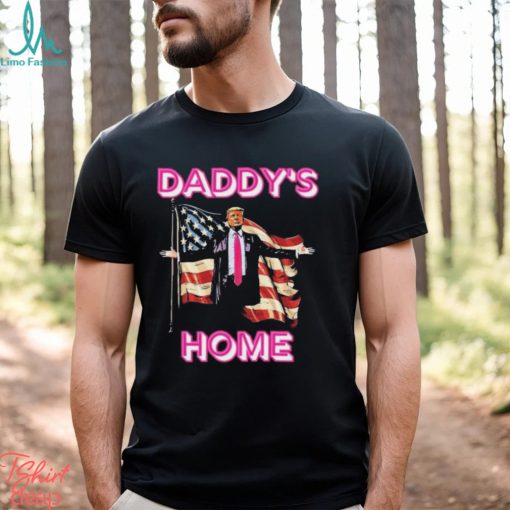 Official Daddys Home Trump American Flag Shirt