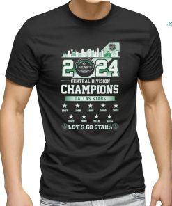 Official Dallas Stars 2024 Central Division Champions Let’s Go Stars shirt