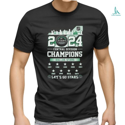 Official Dallas Stars 2024 Central Division Champions Let’s Go Stars shirt