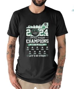 Official Dallas Stars 2024 Central Division Champions Let’s Go Stars shirt