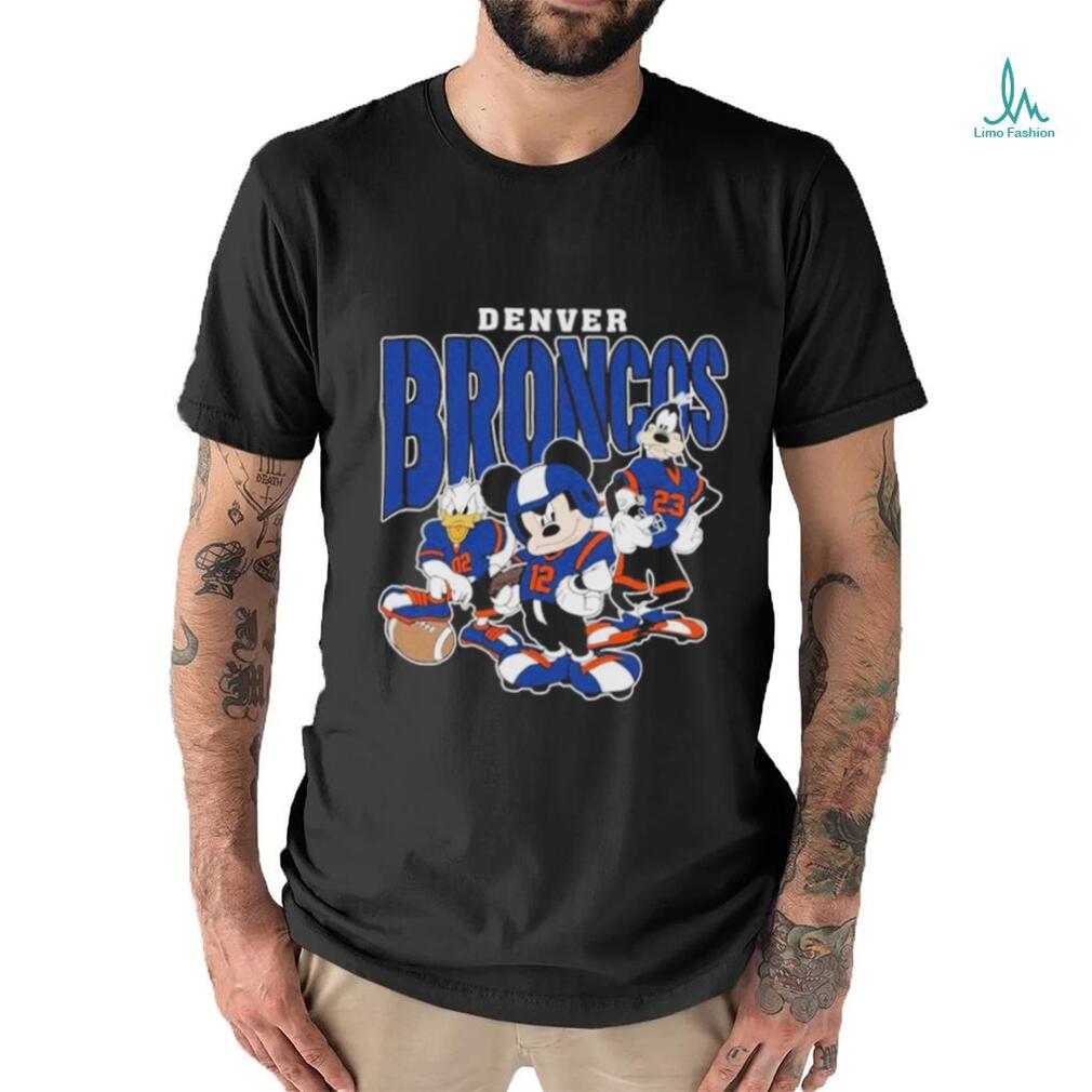 Official Denver Broncos Mickey Donald Duck And Goofy Football Team 2024 T shirt Official Denver Broncos Mickey Donald Duck And Goofy Football Team 2024 T shirt