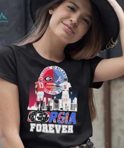 Official Georgia Bulldogs Stetson Bennett And Atlanta Braves Freddie Freeman Georgia Forever Signatures shirt