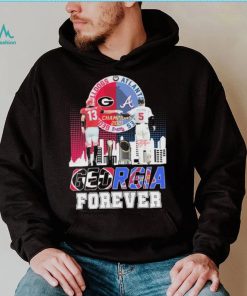 Official Georgia Bulldogs Stetson Bennett And Atlanta Braves Freddie Freeman Georgia Forever Signatures shirt