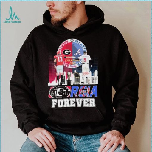 Official Georgia Bulldogs Stetson Bennett And Atlanta Braves Freddie Freeman Georgia Forever Signatures shirt