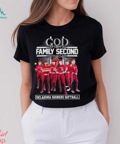 Official God First Family Second Then Oklahoma Softball shirt