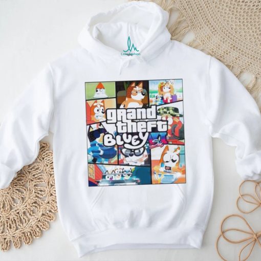 Official Grand Theft Bluey Family Characters 2024 shirt
