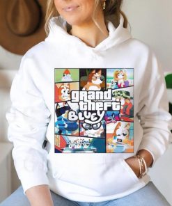Official Grand Theft Bluey Family Characters 2024 shirt