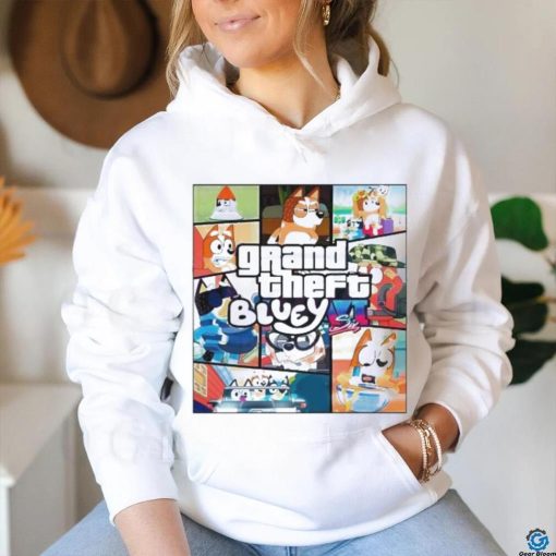 Official Grand Theft Bluey Family Characters 2024 shirt