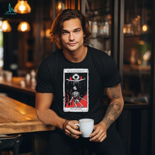Official Hellbound tarot blackcraft skeleton T shirt