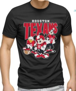 Official Houston Texans Mickey Donald Duck And Goofy Football Team 2024 T shirt