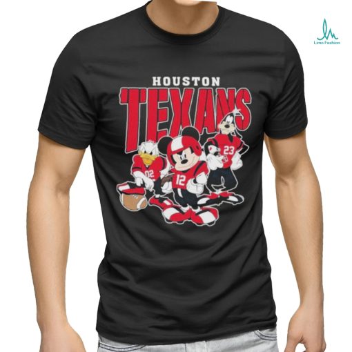 Official Houston Texans Mickey Donald Duck And Goofy Football Team 2024 T shirt