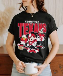 Official Houston Texans Mickey Donald Duck And Goofy Football Team 2024 T shirt