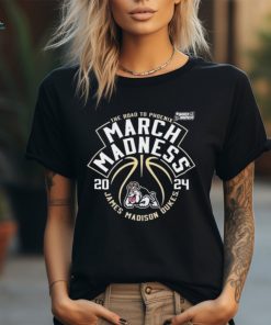 Official James Madison University Men’s Basketball 2024 NCAA March Madness Tournament Bound Shirt