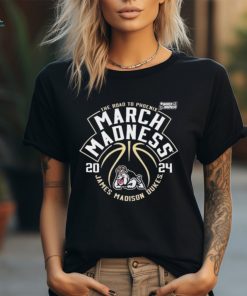 Official James Madison University Men's Basketball 2024 NCAA March Madness Tournament Bound Shirt