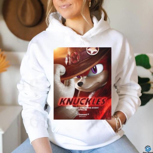 Official Knuckles New Poster Premieres April 26 2024 T shirt