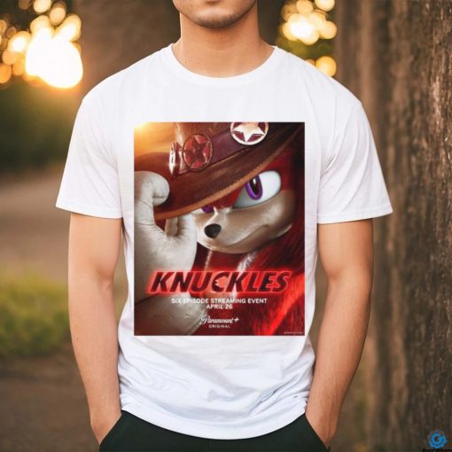 Official Knuckles New Poster Premieres April 26 2024 T shirt