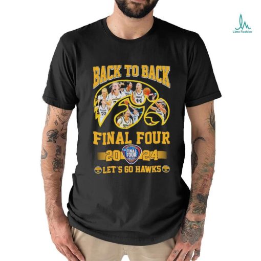 Official Let’s Go Iowa Hawkeyes Back To Back 2024 Final Four Shirt