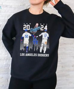 Official Los Angeles Dodgers Mookie Betts And Shohei Ohtani 2024 Signatures Shirt