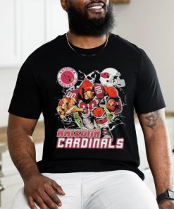 Official Mascot Breaking Through Wall Arizona Cardinals Vintage T shirt