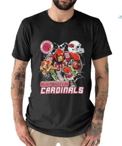 Official Mascot Breaking Through Wall Arizona Cardinals Vintage T shirt