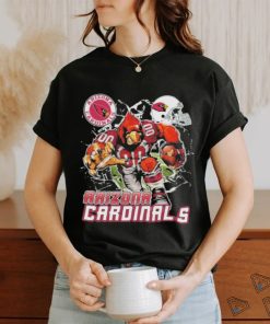 Official Mascot Breaking Through Wall Arizona Cardinals Vintage T shirt