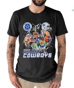 Official Mascot Breaking Through Wall Dallas Cowboys Vintage T shirt