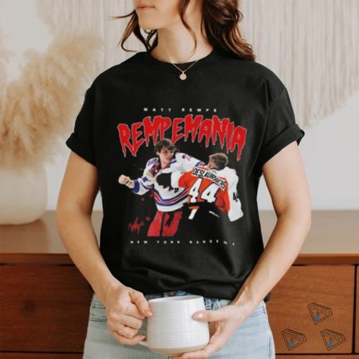 Official Matt Rempe Rempemania New York Rangers Signature T shirt