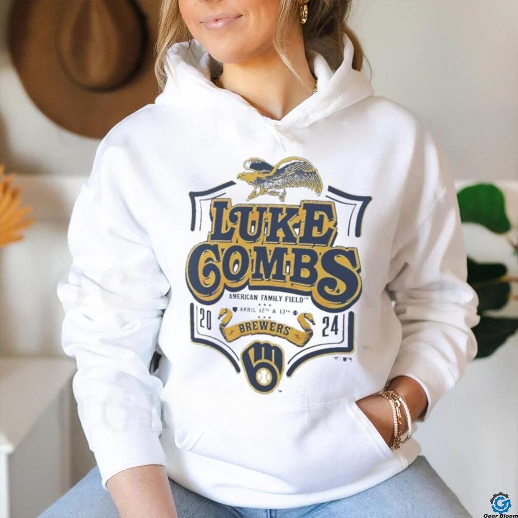 Official Men’s Luke Combs x Milwaukee Brewers Heather Gray Graphic Shirt Official Men’s Luke Combs x Milwaukee Brewers Heather Gray Graphic Shirt