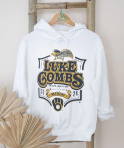 Official Men’s Luke Combs x Milwaukee Brewers Heather Gray Graphic Shirt