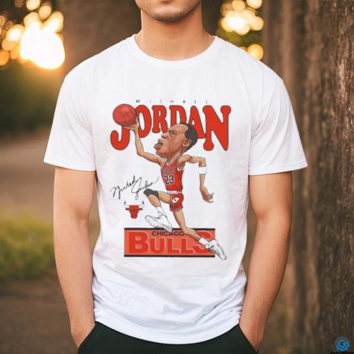 Official Michael Jordan Chicago Bulls Signature T shirt