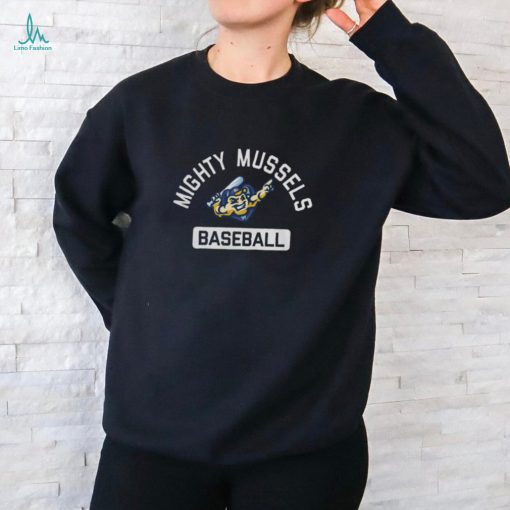 Official Mighty Mussels Baseball 2024 Logo Hoodie shirt