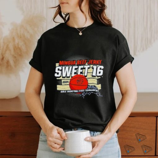 Official Mingua Beef Jerky Girls’ Sweet 16 Basketball State Tournament T Shirt