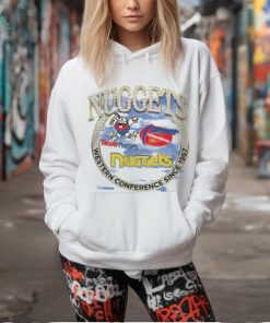 Official Mitchell & Ness Tan Denver Nuggets Hardwood Classics Vintage Soul Crown Jewels Tee Shirt