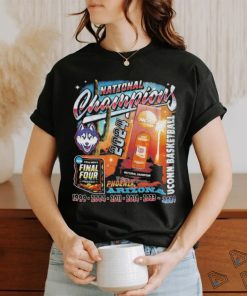 Official National Champions 1999 2024 Uconn Huskies Trophy T shirt