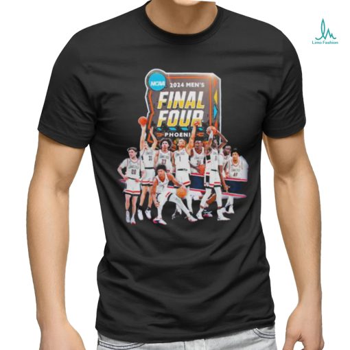 Official Ncaa Men’s Final Four 2024 Uconn Huskies Team Shirt