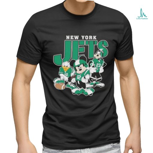 Official New York Jets Mickey Donald Duck And Goofy Football Team 2024 T shirt