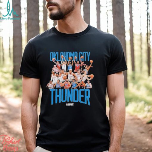 Official Okc Thunder 2024 Playoff Roster T shirt
