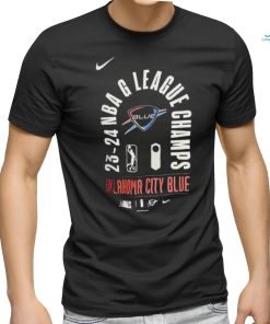 Official Oklahoma City Blue Nike 23 24 NBA G League Champions Locker Room shirt